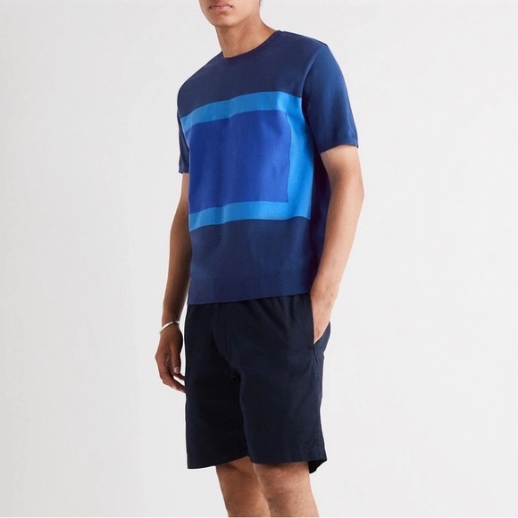 Aloye Colorblock Knit Tee - Picture 1 of 8
